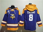 Men's Minnesota Vikings #8 Kirk Cousins Purple Yellow Ageless Must-Have Lace-Up Pullover Hoodie,baseball caps,new era cap wholesale,wholesale hats